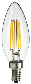Dekoračná LED žiarovka E14 neutrálna 4000k 5w 600 lm sviečka