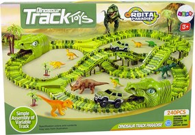 LEAN Toys Obrovské figúrky autíčok na dinosaurích dráhach