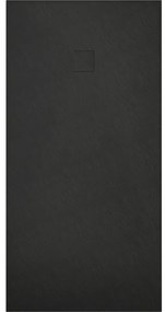 Mexen Bert, SMC obdĺžniková sprchová vanička 150 x 90 cm, čierna, 4K709015