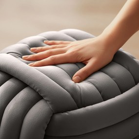 Taburet Nilo světle šedý