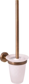 Slezák - RAV WC kefa, miska sklenená COLORADO - COA0500SM, Stará mosadz (Bronz)