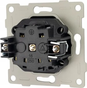 BERGE Čierna zásuvka s kolíkom