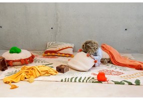 Prateľný ručne tkaný bavlnený detský koberec 140x200 cm Botanic Plants – Lorena Canals