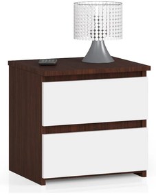 Nočný stolík CL2 40 cm wenge/biely