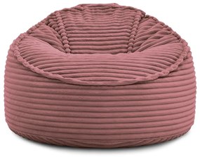 Ružový menčestrový sedací vak Socrate – Bobochic Paris