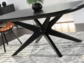 Jedálenský stôl Santander (čierna). Akcia -20%. Vlastná spoľahlivá doprava až k Vám domov. 1137167