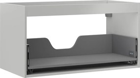 Mexen Box-A, závesná skrinka 90 cm, 1 zásuvka, sivá matná, 91AX0-0900-470-1-62