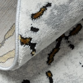 Dywany Łuszczów, Kusový koberec Allure 1963 white/gold kruh, 150x150 (priemer) kruh, biela, kancelária