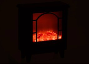 LED dekorácia krb COZY WARM 40x35 cm, čierny