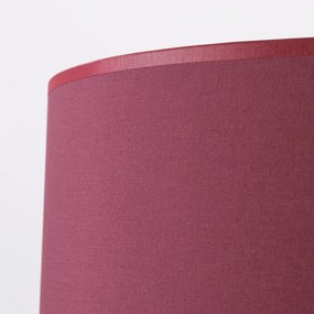 Stojacia lampa Nevia, 1x bordové textilné tienidlo, b