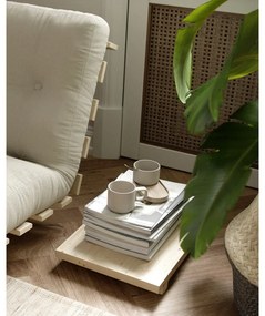 Súprava 2 nočných stolíkov z borovicového dreva v prírodnej farbe Karup Design Dock Natural