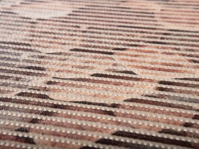 Kúpeľňová penová rohož / predložka PRO-002 Kamene - hnedá - metráž šírka 65 cm