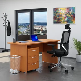 Zostava kancelárskeho nábytku Visio 1, 160 cm, čerešňa