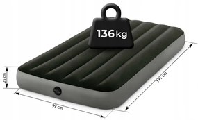 Nafukovací matrac pre jednu osobu so zamatovým povrchom