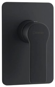 Matne čierna podomietková sprchová batéria (1 výstup) Pax – Sapho