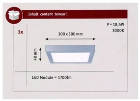 Paulmann 70650 - LED/17W Stropné svietidlo LUNAR 230V