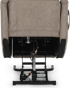 Polohovacie kreslo béžové, elektrické TV-L8904 LAN3