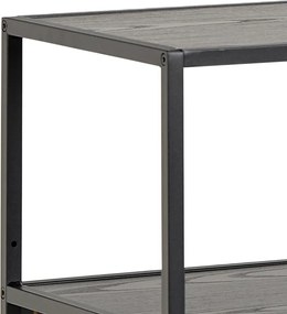 Knižnica Seaford IV 114 cm čierna