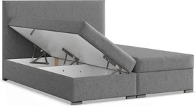 Manželská posteľ VICENZA 160×200 cm sivá