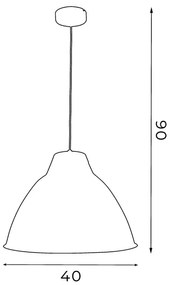 Luster SKAL 1xE27/60W/230V