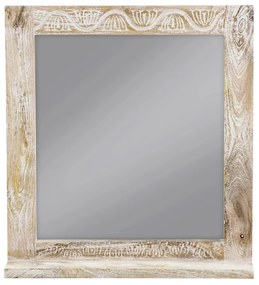 furniture-nabytek.cz - Masívne kúpeľňové zrkadlo Bitna z mangového dreva, lakované, prírodné – 65×15×70 cm