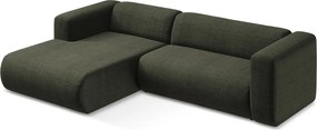 Zelená rohová pohovka (ľavý roh/s leňoškou) Ekahi – Makamii