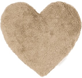 Boho vankúš srdca čokoládový 44x44 cm