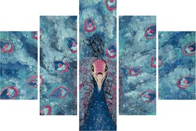 Obraz maľovaného páva (150x105 cm)