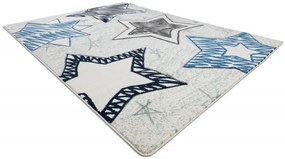 Dywany Łuszczów, Detský kusový koberec Petit Stars blue, 120x170, modrá, detská izba