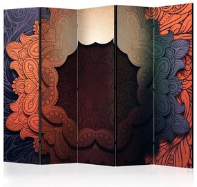 Artgeist Paraván - Floral Collar (Red) II [Room Dividers]