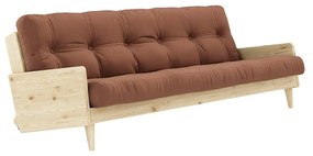 KARUP DESIGN Variabilná pohovka Indie Clear lacquered/Clay brown 78 × 200 × 100 cm