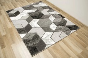 Koberec Amelia B101B geometrický, sivý