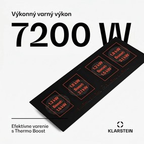 Klarstein Masterzone Slim Round, indukčná varná doska, max. 7200 W, vstavaná, 4 zóny