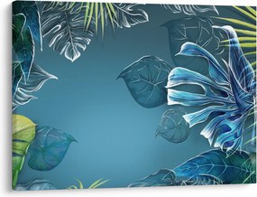 Obraz - Listy tropických rastlín (70x50 cm)