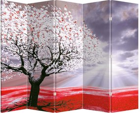 Paraván - Červený strom (210x170 cm)