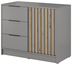 Komoda Nelly 2D Sivá/Artisan