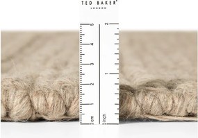 Béžový ručne tkaný vlnený behúň 80x250 cm Camden Parker – Ted Baker