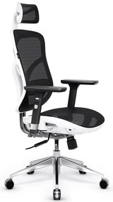 Kancelárske kreslo V-Basic biely/čierna