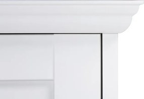 Široká úložná vitrína Landwood, biela