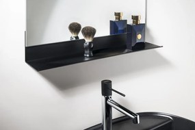 Aqualine Aqualine, Polička 398x95x95mm, čierna matná, 33216