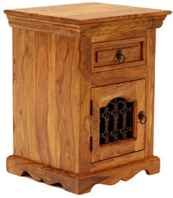 furniture-nabytek.cz - Nočný stolík z masívu z dreva palisander 45x60x40