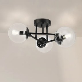 Brilagi - Prisadený luster MALIVA 3xE14/15W/230V čierna/číra
