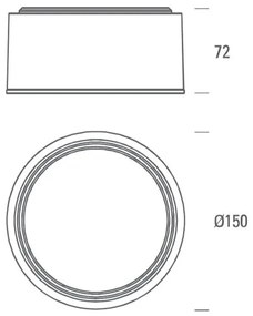 LED2 - LED Stropné svietidlo BUTTON LED/17W/230V strieborná