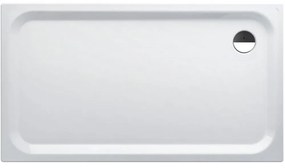 LAUFEN Platina obdĺžniková sprchová vanička zo smaltovanej ocele, odtok v rohu, 1600 x 900 x 45 mm, biela matná, H2150367570401