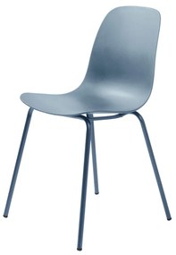 Dizajnová stolička Jensen matná modrá