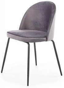 Dizajnová stolička Zyonne tmavo sivá