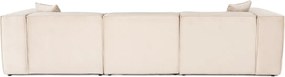 Třímístná pohovka Lora 303 cm krémová