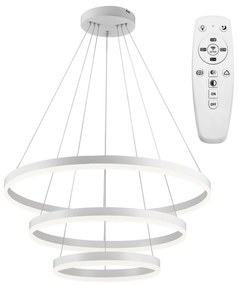 Toolight - LED stropné svietidlo Vegas 20+40+60 + diaľkové ovládanie, biela, OSW-07857