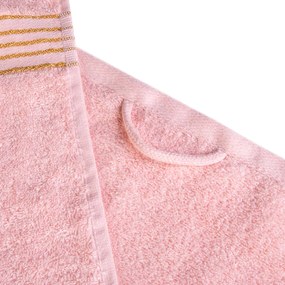 BAVLNENÉ UTERÁKY TIWANO SADA 1 KS 50X90 CM, 1 KS 70X140 CM RUŽOVÁ