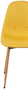 Noela Látková jedálenská stolička MARIE žltá